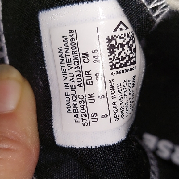 No trades/Likenew womens sparkle animal print Wedge Converse Hightop gym shoes - Picture 6 of 6